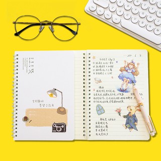 Cute Spiral Notebook Set A5 Cake Notepad School & Office Supplies Stationery Girl Notebooks (4)