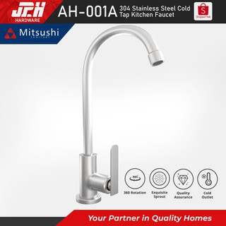 Mitsushi AH-001A 304 Stainless Steel Cold Tap Kitchen Faucet