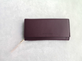 [Ready Stock] Pure Color Long Purse Tassel Fold Over Purse Wallet CNK (6)