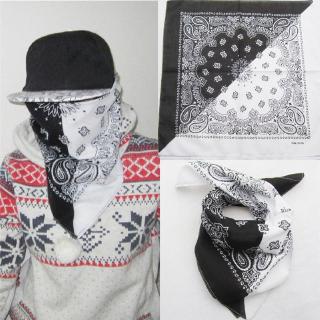 Unisex Fashion Paisley Cotton Double Bandanas Head Scarf Sided Wrap E2G0