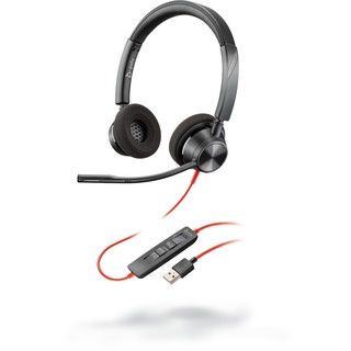 Plantronics Blackwire 3320-M Stereo USB-A Headset with Noise Canceling Microphone (P/N: 214012-01)