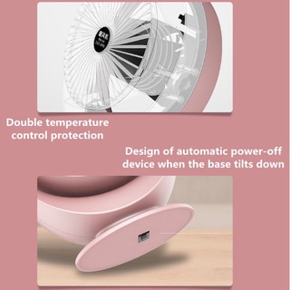portable electric fan❁Mini Portable Electric Space Heater Cute Room Office Heating War (9)