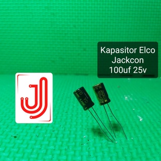 Elco elko Jackcon Capacitor 100uf 25v 10pcs
