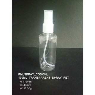 OSPA - PETE Transparent Spray Pet 100ml