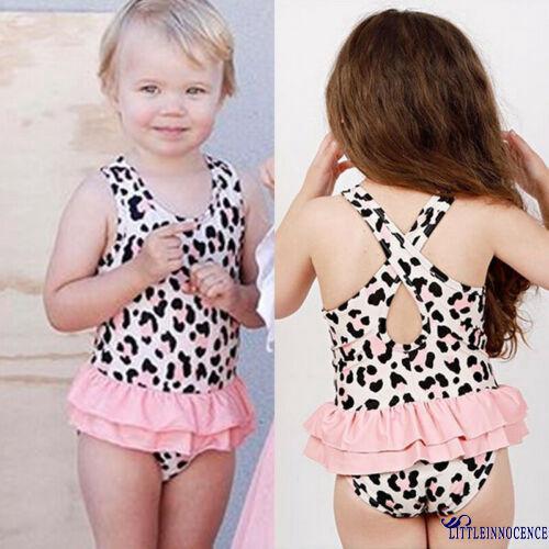 C8I-Baby Girls Toddler Kids Leopard Bikini Bathing Summer