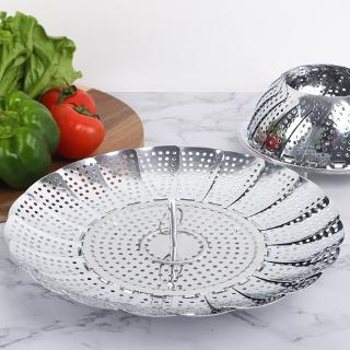 Stainless Steel Folding Steamer Basket Expandable Vegetable Cooker Steamer Kitchen Tool