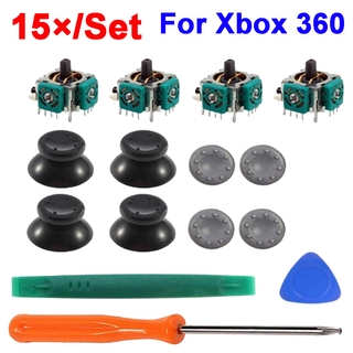 [Ready Stock]15×/Set Xbox 360 Gaming Accessories 3D Analog Thumb Joystick+T8 Screwdriver Repair Parts Replace Tools Kit