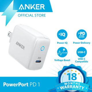 Anker PowerPort PD1 – White, USB-C PD Port with 18W Output. 18 Months Warranty