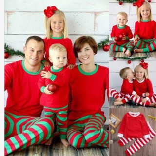 Christmas Family Pajamas Set Adult Men Women Kid Sleepwear