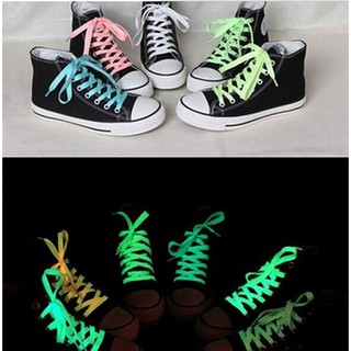 Shoe laces Glow in the dark 1PAIR 39'' Shoe Laces Flat Shoelace Strings Luminous Glow In The Dark f