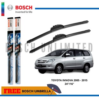 Bosch AEROTWIN Wiper Blade Set for Toyota INNOVA 2005 - 2015 (24 /16 )