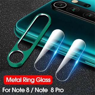 For Xiaomi Mi Redmi Note 8 Pro Camera Lens Tempered Glass Protector & Protective Ring