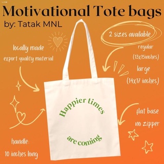 Tote Bags℗∋Motivational Canvas Tote Bag (Thick)