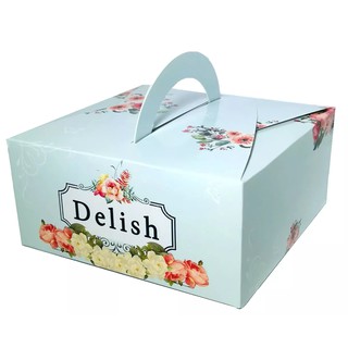 FP1108 (10pcs) Pastry Food Gift Box Pastry Cookies Box with Handle Floral Gift Box (2)