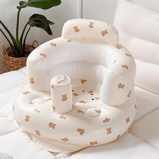Multifunctional Baby PVC Inflatable Seat Inflatable Bathroom Sofa Learning Eating Dinner Chair