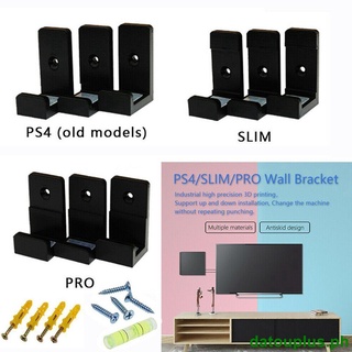 DA-Wall Mount Set Wall Bracket Holder For PlayStation 4 PS4 Slim Pro Game Console