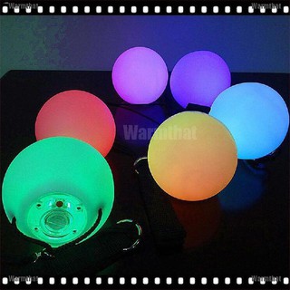 Softball✢○☑Warmthat Pro LED Multi-Colored Glow POI Thrown Balls Light Up For Belly Dance Hand