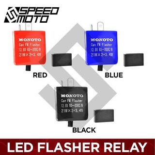 SPEEDMOTO Motorcycle Flasher Relay Accessories / 12V LED Indicator Flasher Relay