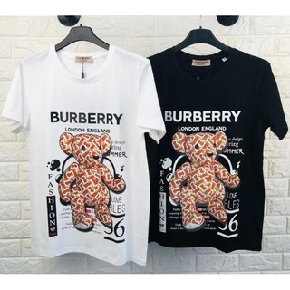 Burberry casual plus size T-shirt loose letter cotton shirt tops