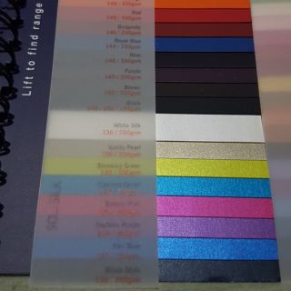 [PER 9 PCS] 130 and 350 gsm STR:8.5" x 13" pearlized SO SILK Specialty Paper (2)