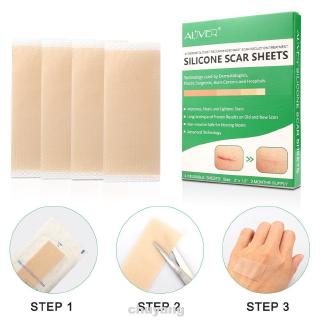 4pcs Healing Health Care Long Lasting Silicone Reusable Washable Skin Repair Scar Removal Sheet