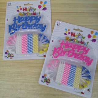 HBD Candle hbd candle pink blue