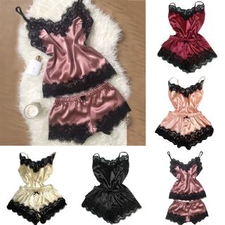 【YR】Women Sexy Lingerie Hot Set Lace Sleepwear Lingerie Temptation Babydoll Underwear Nightdress