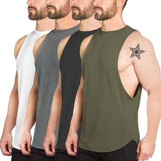 COD DVX #3781 S-XL Men's Plain Muscle Cotton Sports Gym Tee Shirt Damit Sando Pambahay Top