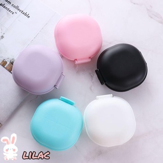 LILAC Hiking Bathroom Soap Case Travel Soap Storage Box Dish Plate Case Portable Container With Lid Shower Holder Soap Box/Multicolor