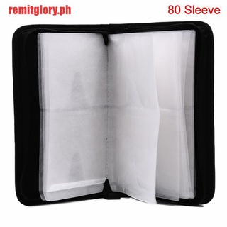 【remitglory】80 Sleeve CD DVD Blu Ray Disc Carry Case Holder Bag Wallet Storag