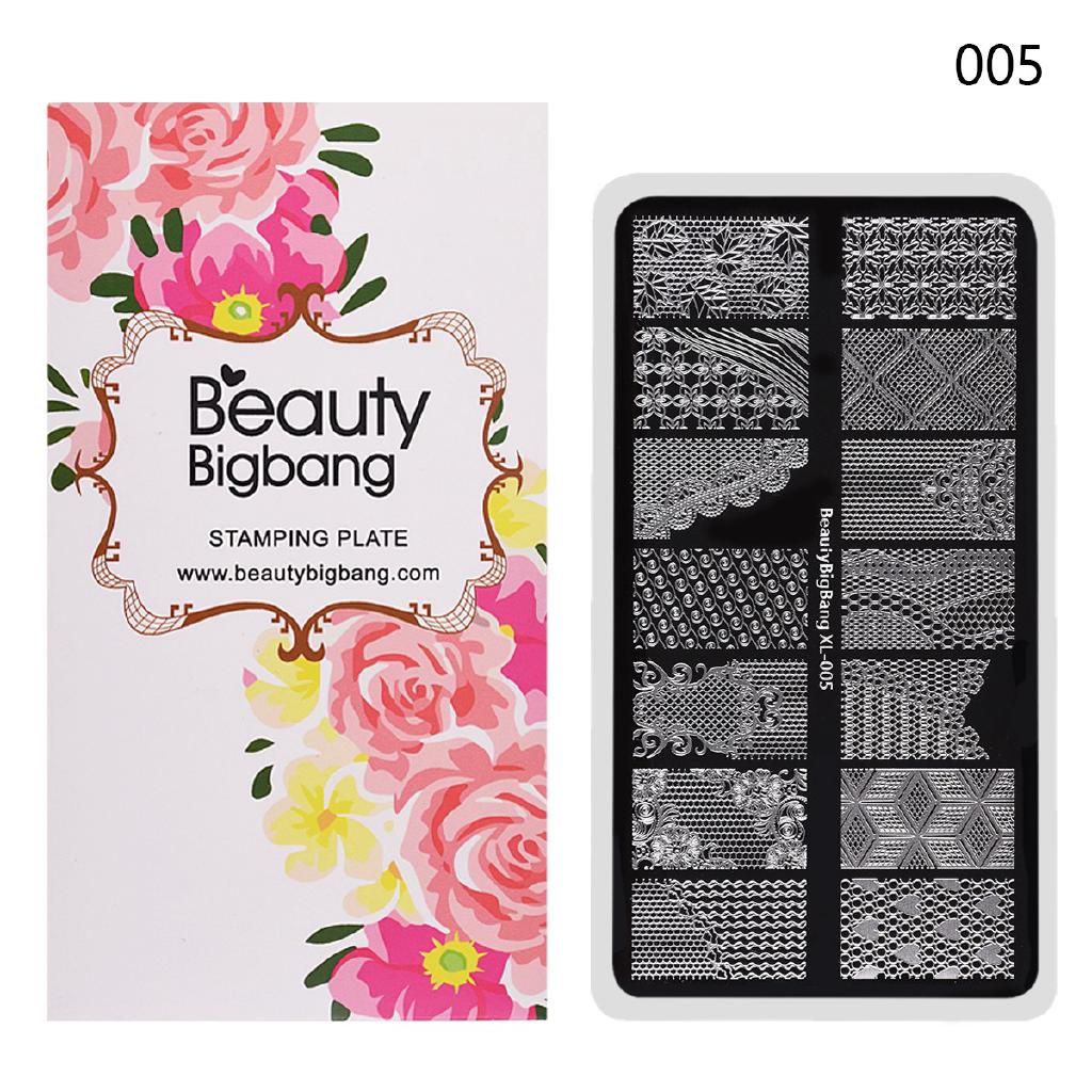BeautyBigBang 6*12cm Rectangle Nail Stamping Plates Summer
