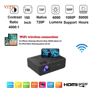 AN28 LED 6000 Lumens Projector 4K 1080P Full HD Android 10 TV BOX WIFI Proyector Support Youtube Net