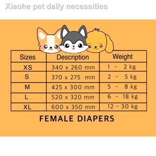 ✺✽Pet Dog Female Diapers (10 pcs per pack) (1)