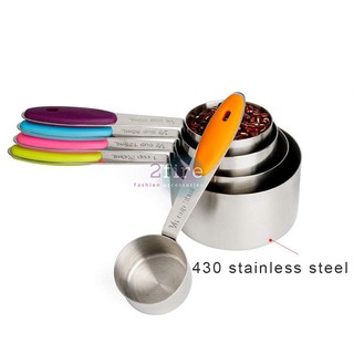 10pcs Measuring Cups and Spoons Stainless Steel Liquid and Dry Ingredient Stackable Measuring Tools