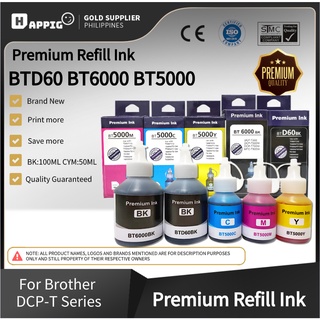 BT6000 BT5000 C Y M ink refill Compatible For Brother DCP-T310/T710W/T510W/T700W