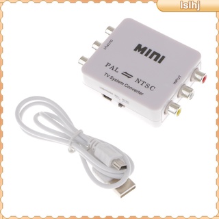 [Limit Time] PAL/NTSC/SECAM to PAL/NTSC MINI Bi-directional TV Format System Converter Adapter White