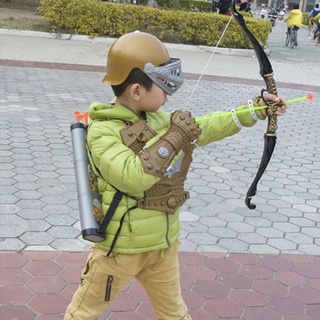 Children Bow and Arrow Toys Boy Knight Shield Sword Toy Outdoor Shooting Bow and Arrow Boy Toy