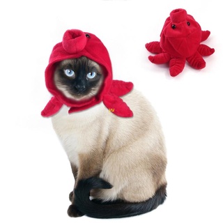 yu Pet Cap Octopus Shaped Hat Cute Costume Party Accessories for Cat and Small Dog