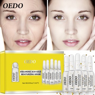 OEDO Hyaluronic Acid Gold Moisturizing Serum Shrink Pores Remover Freckle Speckle Whitening Anti-Aging Nourishing Facial Essence