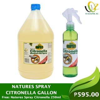 NATURES SPRAY CITRONELLA GALLON (Free: Natures Spray Citronella 250ml)