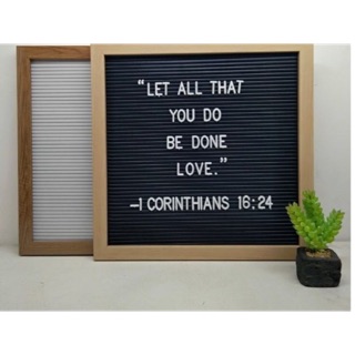 Letter Board (white and black) Alphabeth Letters included