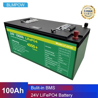 New 24V 100AH Lifepo4 Battery Pack 100AH With Bulit-in BMS DIY 24V 48V Lithium Iron Phosph Battery F