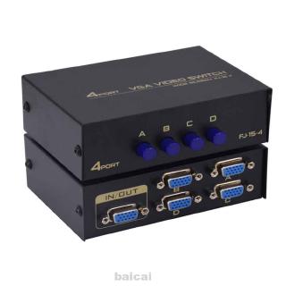 4 Ports Accessories Metal Stable For Computer HDMI Plug And Play VGA USB 2.0 Hub Sharing KVM Switch