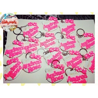 Sashes☎Hello Kitty Keychain Personalized Souvenirs for Birthday / Christening / handmade by Clayworx