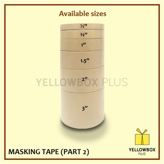 2 inches 3 inches Armak Masking Tape 25 meters (sold per piece) 1/2 inch 3/4 inch 1 inch 1.5 inches