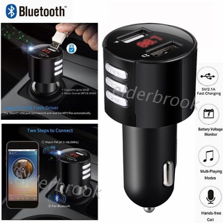 EDB* Handsfree Bluetooth 4.2 FM Transmitter Modulator Car Charger 3.1A Dual USB