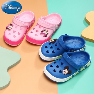 Disney Kids Slippers EVA Mickey Minnie Mouse Shoes Boys 1-9 Years Unisex Children Flip Flop Summer Crocs Girls Light Up Clog