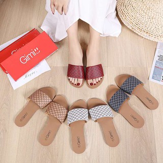《BiuBiu》korean shoes Fashion Flat Sandals For Women HighQuality sandal shoes 6225