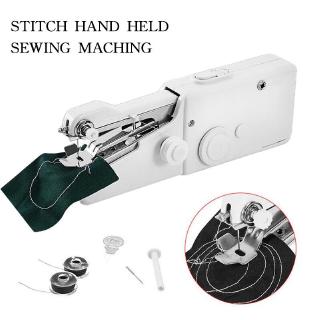 Mini Portable Stitch Home Handheld Hand Held Cordless Clothes Sewing Machine