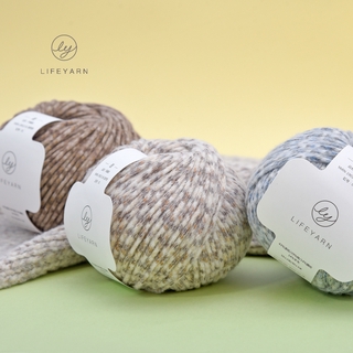 Lifeyarn【High quality】 woolen thread Coarse woolen thread Hand-knitted woolen thread Mixed color thick thread ball Handmade scarf thread (1)